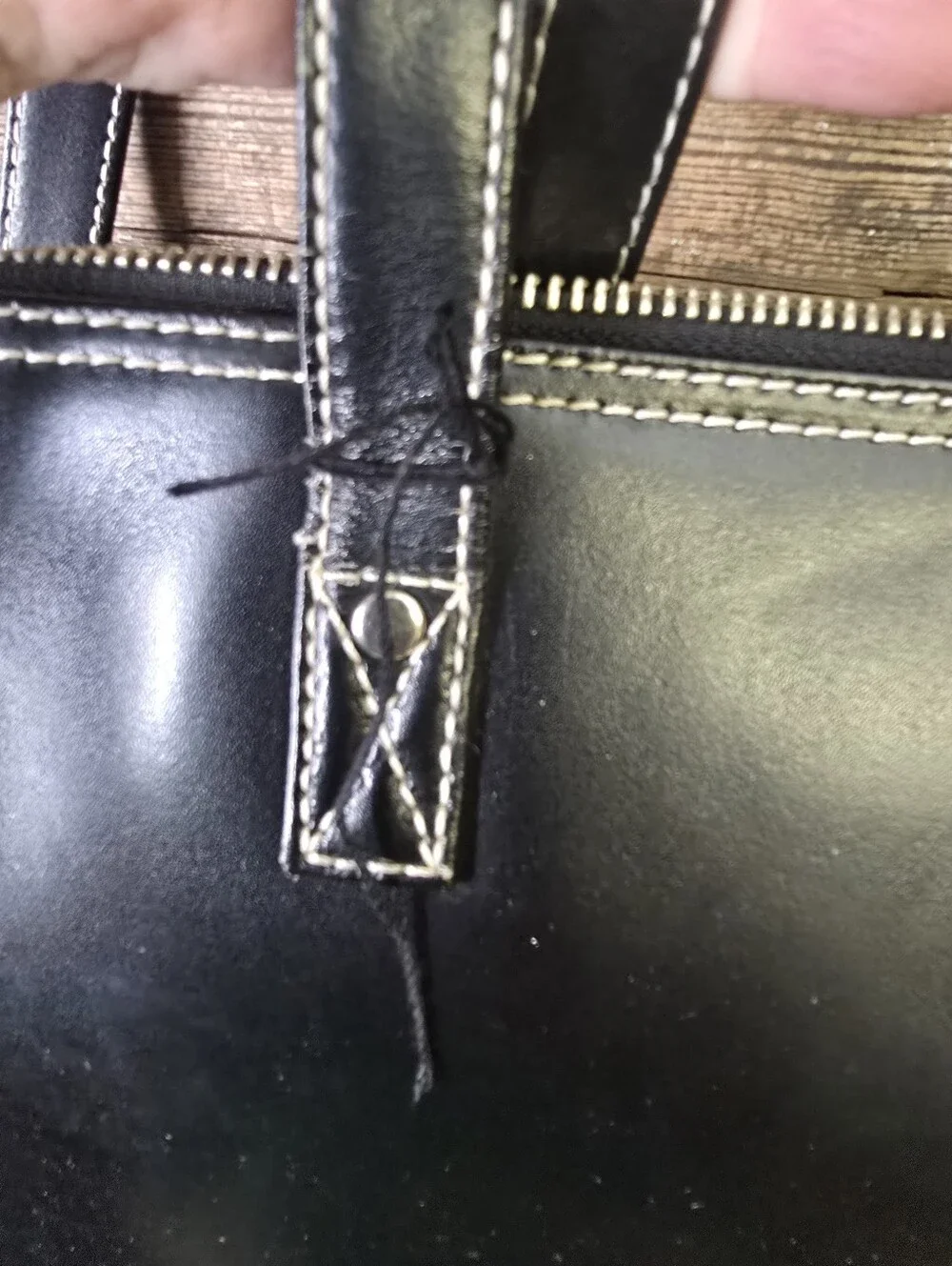 Wilsons Leather Black Leather Laptop Tote Business Briefcase Work Bag